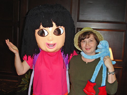 Dora the Explorer & Tracey Wilson greeted Gabby